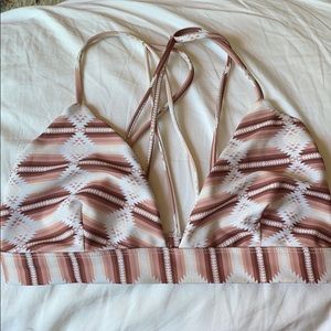 Tribal print triangle top